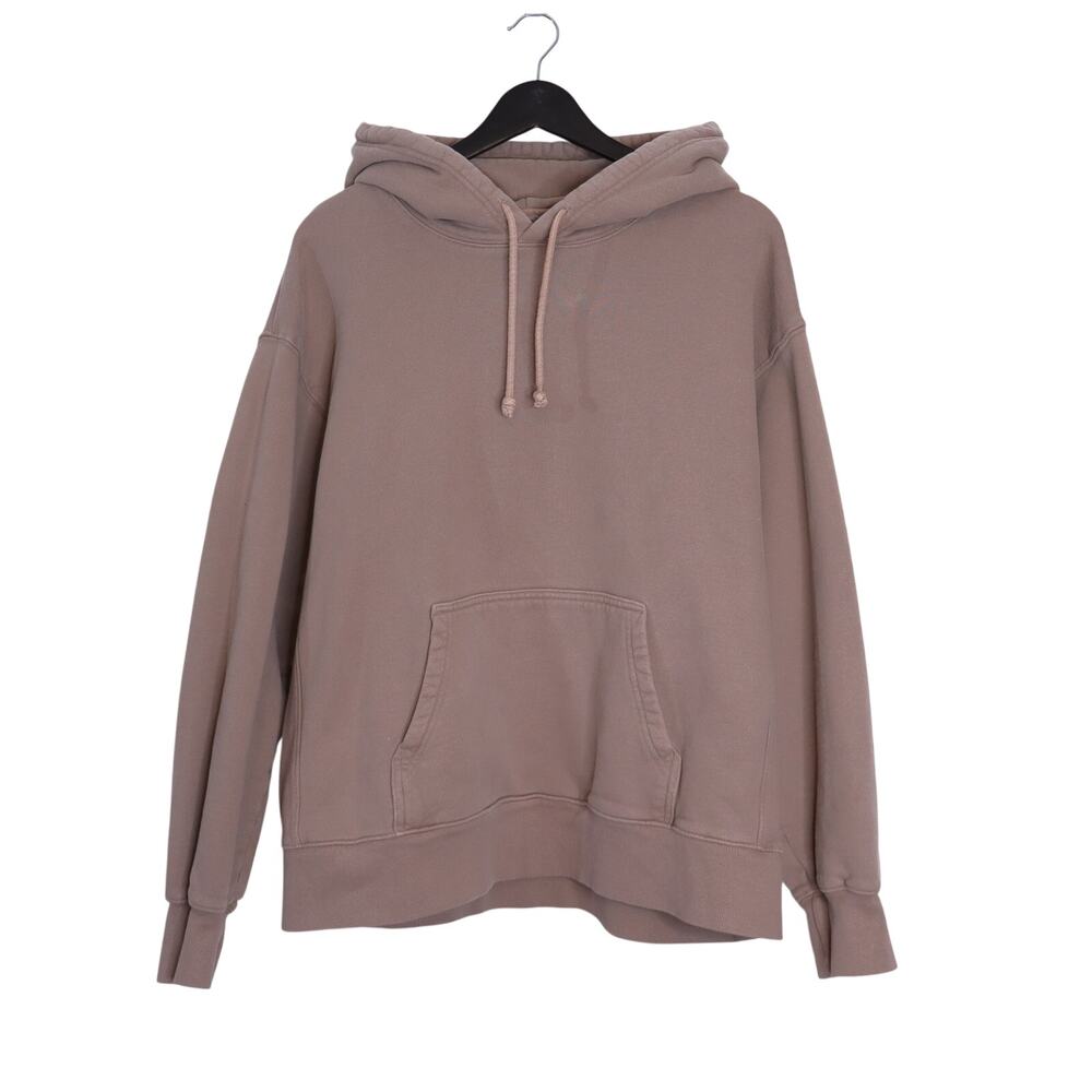TNA COZY Cozy Boyfriend Hoodie Sweatshirt Tan Fleece Long Sleeve Women's 2
